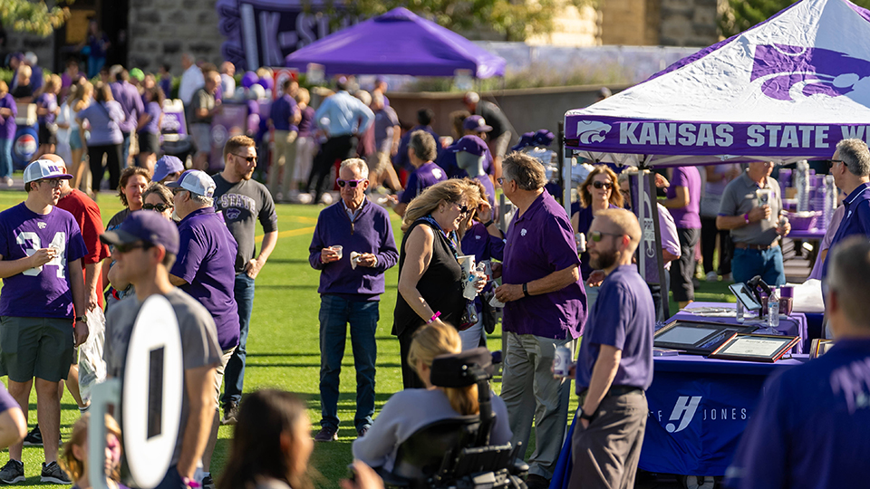 Purple crowd