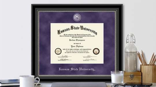 K-State Diploma Frame