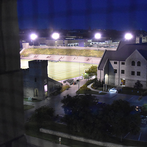 View of the Alumni Center