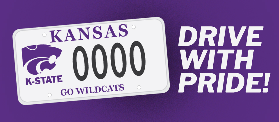 K-State License Plate