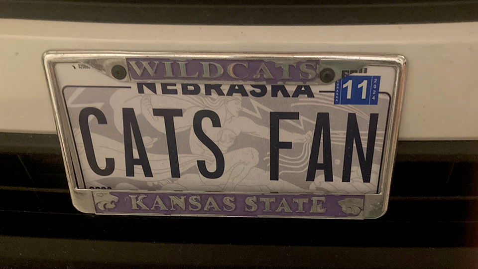 K-Stater license plate