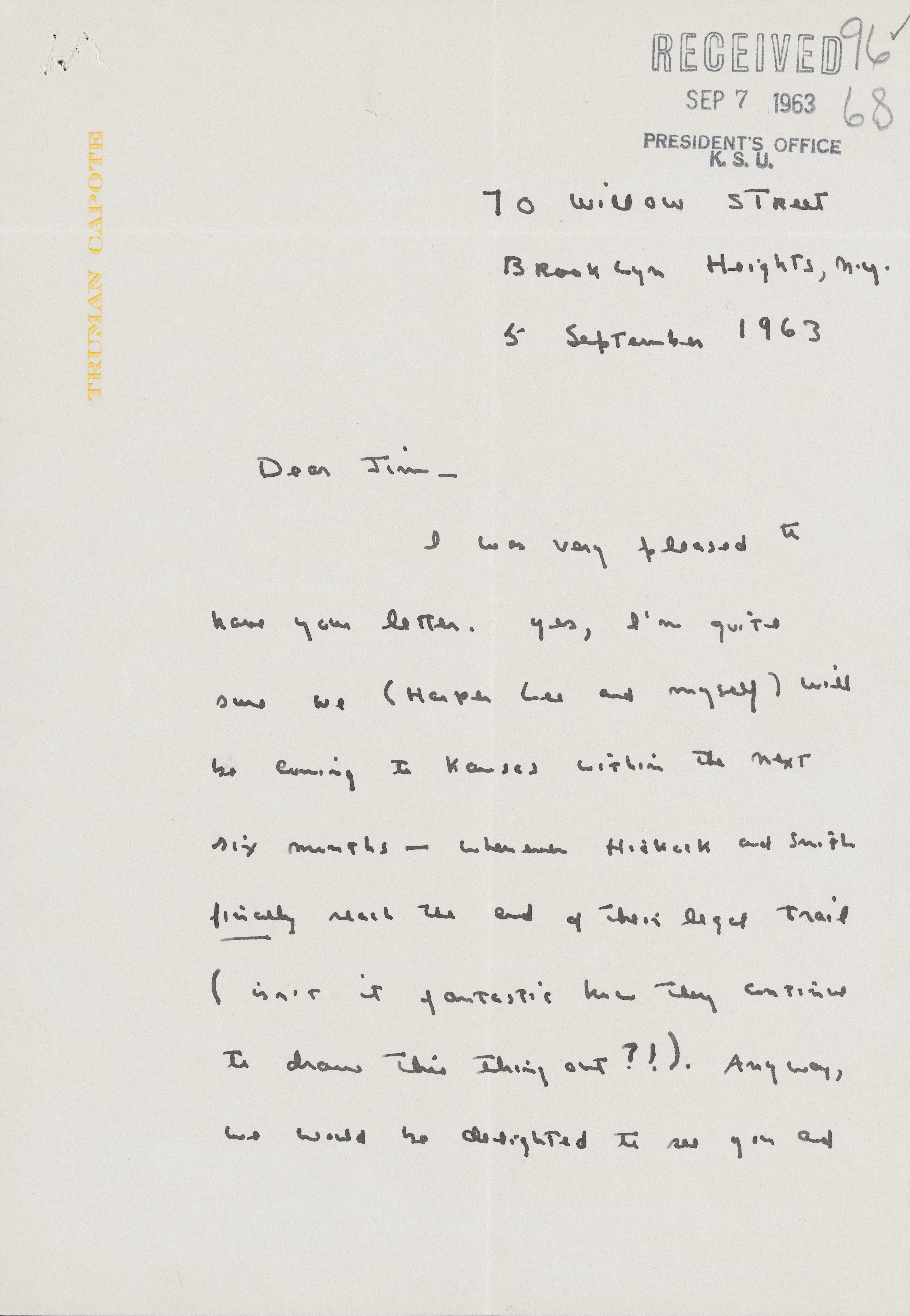 1963 letter 1