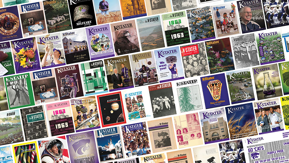 Photos of K-Stater magazine covers