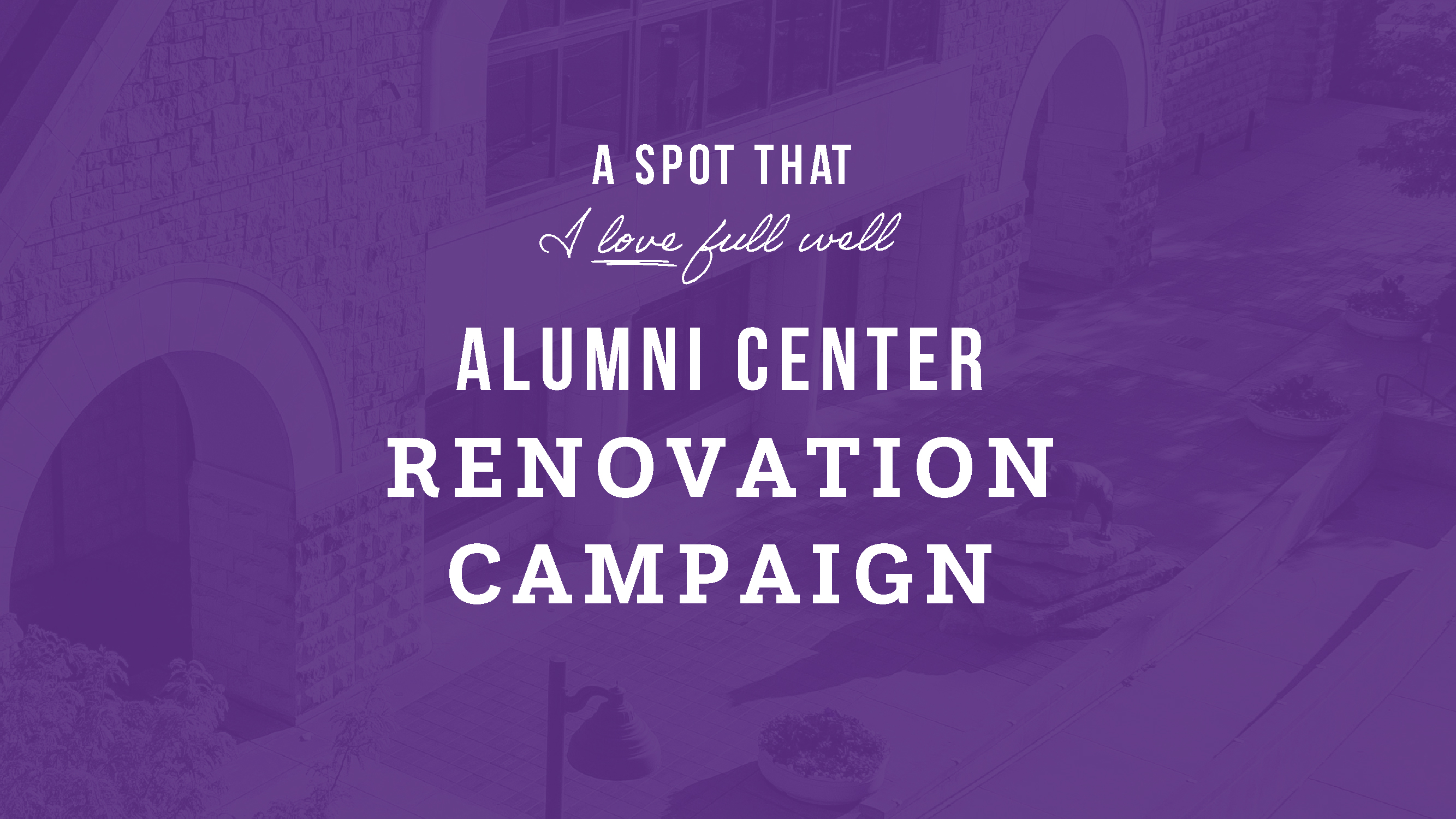 Alumni Center campaign