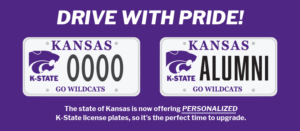 K-State License Plate