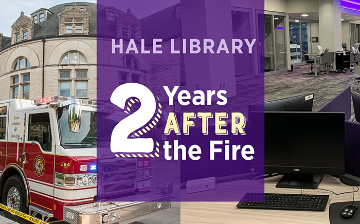 Hale Library two years after the fire