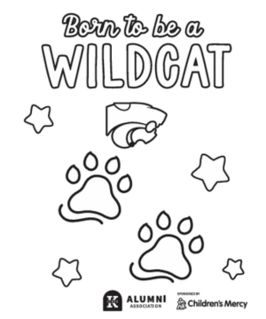 Born to be a Wildcat coloring page